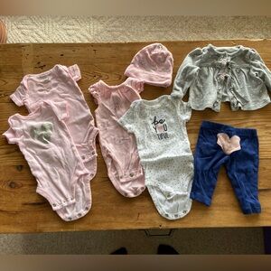 Girls Newborn Clothing Lot